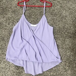 Lush Purple Wrap Tank Top